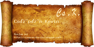 Csépán Kevin névjegykártya